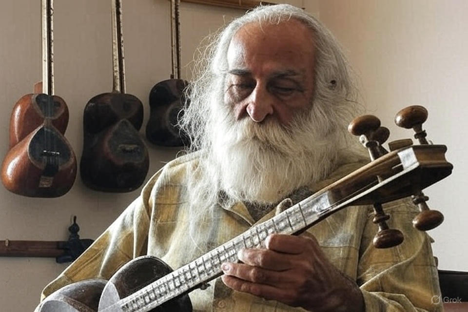 "Qoca tarını çaldı"